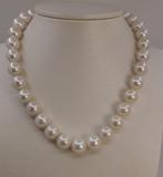 Halsketting - 14 karaat Witgoud - 11x13mm Edison Parel, Sieraden, Tassen en Uiterlijk, Kettingen, Nieuw