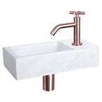 Differnz Helios fonteinset marmer - kraan kruis rood koper, Verzenden, Nieuw
