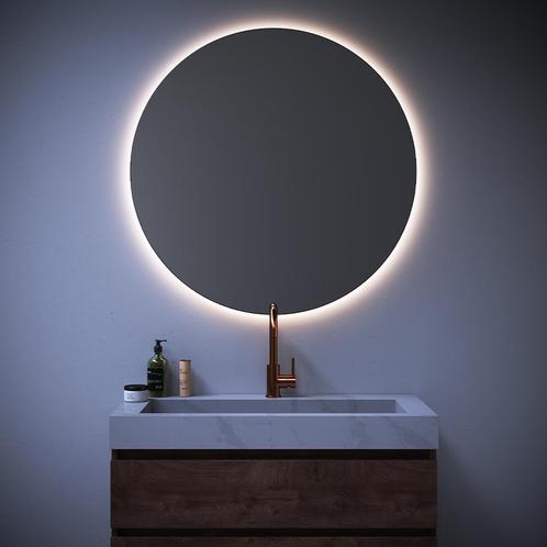 Spiegel Sanitop Rond Eclipse 100cm Incl LED Verlichting, Doe-het-zelf en Verbouw, Sanitair, Bad, Nieuw, Ophalen of Verzenden