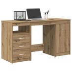 vidaXL Bureau met kast Artisan Oak Engineered Wood, Verzenden, Nieuw
