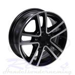 Velg aluminium 5.5Jx14 H2 5*112 - zwart / zilver, Auto-onderdelen, Banden en Velgen, Ophalen of Verzenden, Nieuw