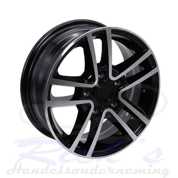 Velg aluminium 5.5Jx14 H2 5*112 - zwart / zilver, Auto-onderdelen, Banden en Velgen, Nieuw, Ophalen of Verzenden