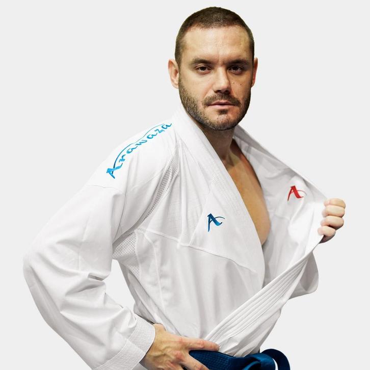 Arawaza Rev-x Reversable WKF  (Maat: 140), Sport en Fitness, Vechtsporten en Zelfverdediging, Vechtsportpak, Nieuw, Karate, Verzenden