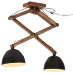 2-lamps Plafondlamp | Tweedekansje - Sfeerverlichting!, Huis en Inrichting, Ophalen of Verzenden, Nieuw, Industrieel