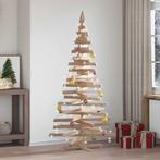 vidaXL Kerstbomen met standaard Naturel 180 cm Massief, Diversen, Kerst, Verzenden, Nieuw