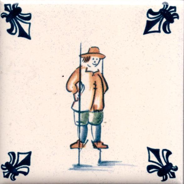 KLM Airline Business Class Delft Blue Tile Coaster - 75×75, Verzamelen, Beelden en Beeldjes, Zo goed als nieuw, Verzenden