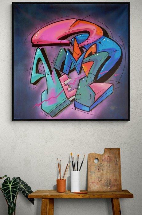 saname (1980) - Trace n°2408, Antiek en Kunst, Kunst | Schilderijen | Modern