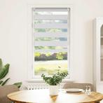 vidaXL Duo Rolgordijn 40x100cm Wit, Huis en Inrichting, Verzenden, Nieuw, Blauw