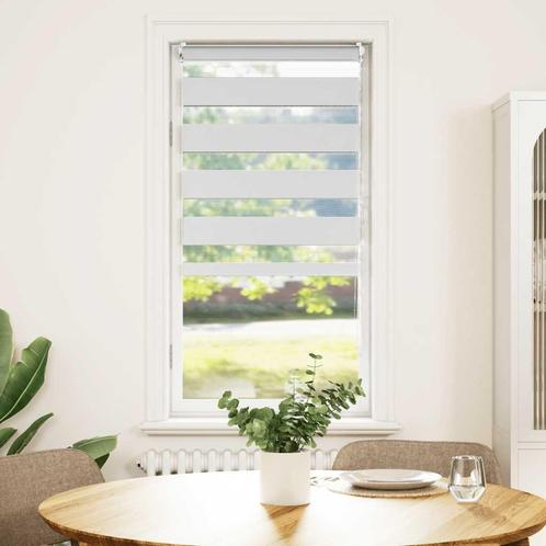 vidaXL Duo Rolgordijn 40x100cm Wit, Huis en Inrichting, Stoffering | Gordijnen en Lamellen, Blauw, Nieuw, Verzenden
