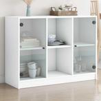 vidaXL Dressoir 102x37x75,5 cm bewerkt hout wit, Minder dan 50 cm, Verzenden, Nieuw, Minder dan 25 cm