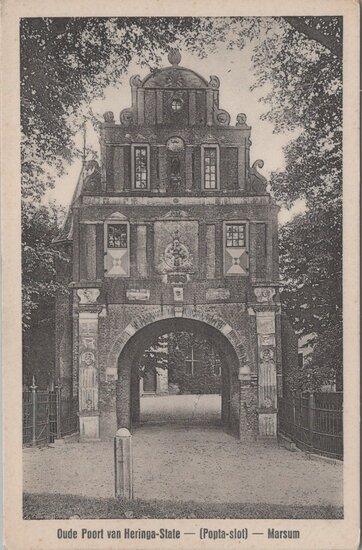 MARSUM - Oude Poort van Heringa-State - (Popta-Slot), Verzamelen, Ansichtkaarten | Nederland, Verzenden