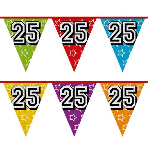 Slingers 25 Jaar Glitter 8m, Hobby en Vrije tijd, Feestartikelen, Nieuw, Verzenden