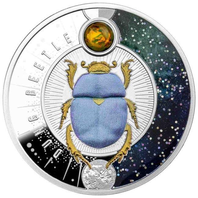 Niue. 1 Dollar 2022 17.5g $1 NZD Niue Dung Beetle Silver, Postzegels en Munten, Munten | Europa | Niet-Euromunten