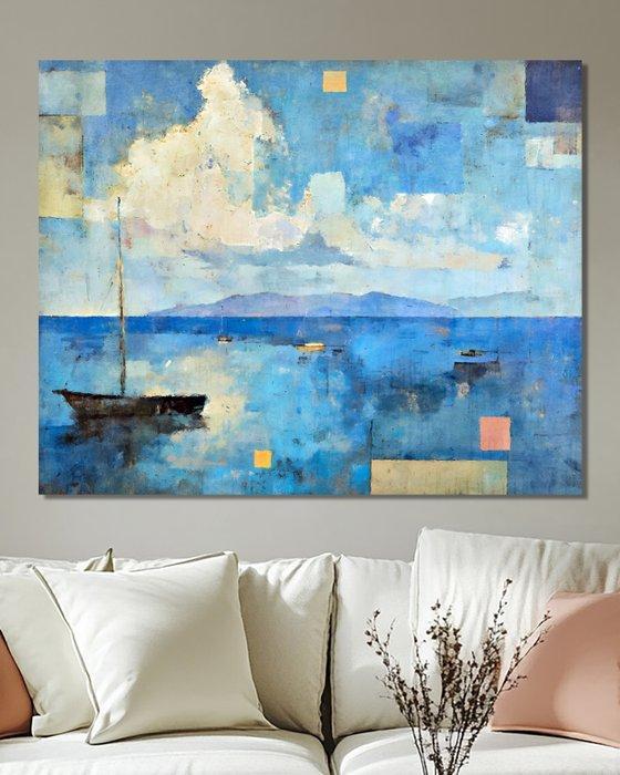 Chrystian Milanowski - Cubists Shore II - XL, Antiek en Kunst, Kunst | Designobjecten