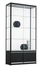 Vitrine met onderkast 200x100x40cm, Verzenden, Nieuw in verpakking, Kast