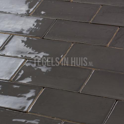Equipe wandtegel masia donker grijs oscuro glans 7,5x15cm, Doe-het-zelf en Verbouw, Tegels, Wandtegels, Nieuw, 10 m² of meer, Keramiek