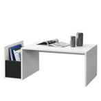 Salontafel Bollnas met opbergvak 90x45x35 cm wit en zwart, Verzenden, Nieuw