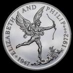 Guernsey. 25 Pence 1972 - Elizabeth and Philip (Zonder