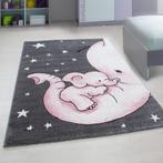 Kindervloerkleed | Kids | Olifant | Roze | 140x200 cm, Verzenden, Nieuw