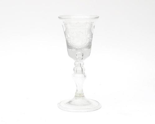 Gelegenheidsglas met wapen admiraliteit van Rotterdam, Verzamelen, Glas en Borrelglaasjes, Gebruikt