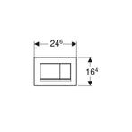 Bedieningsplaat Geberit Sigma 30 DF Mat Chroom, Ophalen of Verzenden, Nieuw