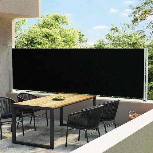 vidaXL Tuinscherm uittrekbaar 140x600 cm zwart, Tuin en Terras, Zonneschermen, Nieuw, Verzenden