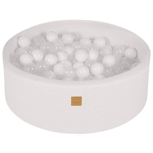 Zachte teddystof ballenbak met 200 ballen – veilig en sti., Kinderen en Baby's, Speelgoed | Educatief en Creatief, Nieuw, Ophalen of Verzenden