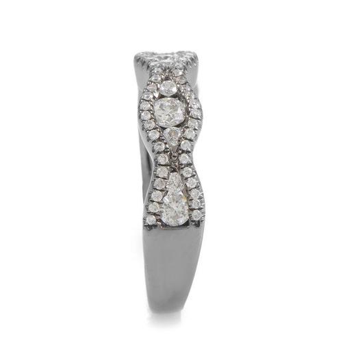 Ring - 18 karaat Witgoud, 18K witgouden trouwring Diamant, Sieraden, Tassen en Uiterlijk, Ringen