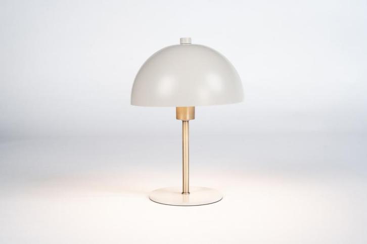 Rietveld Tafellampen - Grijs, Creme, Goud - Metaal, Huis en Inrichting, Lampen | Tafellampen, Verzenden
