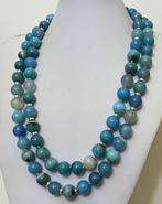 Ágata Azul Natural (Zafirina), Zeer zeldzaam, / 14 mm / 1500, Verzamelen, Mineralen en Fossielen