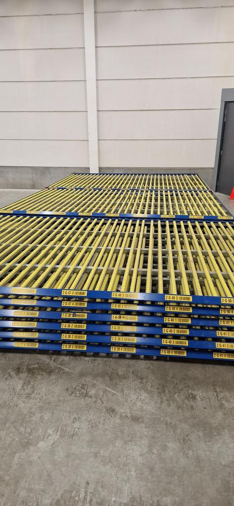Doorrolstelling plateau 2700x2400 mm, gebruikt, Zakelijke goederen, Kantoor en Winkelinrichting | Magazijn, Stelling en Opslag