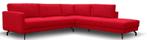 Hoekbank Vleuten - hoekbanken - Rood, Nieuw, 150 cm of meer, Stof, 200 tot 250 cm