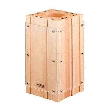 Opinel messenblok beukenhout en plexiglas 8-delig beschikbaar voor biedingen