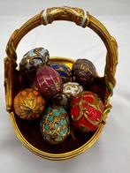 Fabergé ei - IMPERIAL LENTEEI-MAND (met 9 eieren) - The, Antiek en Kunst