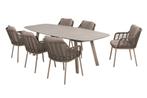 Taste Puglia/Manolo deens ovale tuinset - 240x103 cm., Tuin en Terras, Tuinsets en Loungesets, Verzenden, Nieuw, Overige materialen