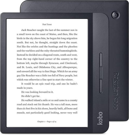Kobo Libra H2O E-reader 7 Inch - Zwart, Computers en Software, E-readers, Zo goed als nieuw, Verzenden