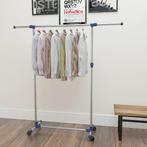 vidaXL Kledingrek verstelbaar 165x44x150 cm roestvrij staal, Kleding | Dames, Verzenden, Nieuw