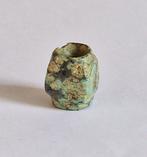 Turkoois Oude Chinese Mini Cong Kralen Talisman - 13 mm
