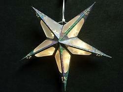 Origami ster 40x40 cm. kleur ZILVER, Diversen, Kerst, Nieuw, Ophalen of Verzenden