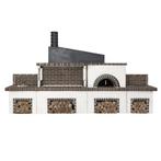 Buitenkeuken set bbq met pizzaoven, kookplaat en..., Ophalen of Verzenden, Nieuw