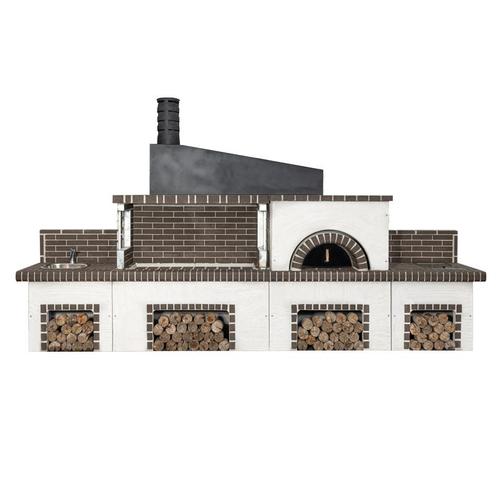 Buitenkeuken set bbq met pizzaoven, kookplaat en..., Tuin en Terras, Pizzaovens, Ophalen of Verzenden