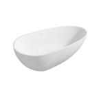 Solid Surface Davide vrijstaand bad 170x88x56cm mat wit, Verzenden, Nieuw
