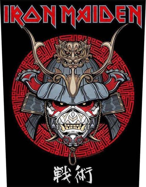 Iron Maiden - Senjutsu Samurai Eddie - Backpatch off. merch., Verzamelen, Muziek, Artiesten en Beroemdheden, Kleding, Nieuw, Ophalen of Verzenden