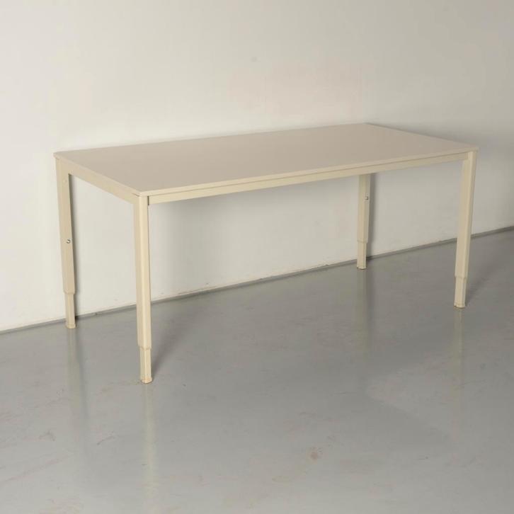 Drentea bureau, lichtgrijs blad, 160 x 80 cm, hoogte, Huis en Inrichting, Bureaus, Ophalen of Verzenden