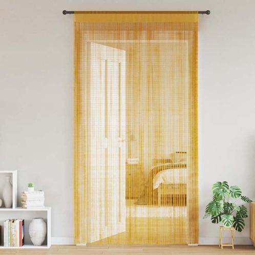 vidaXL Koordgordijnen 2 st 140x250 cm goudkleurig, Huis en Inrichting, Stoffering | Gordijnen en Lamellen, Nieuw, Verzenden