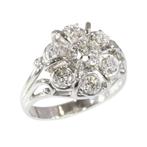 Zonder Minimumprijs - Ring - 18 karaat Witgoud - Diamant -, Nieuw