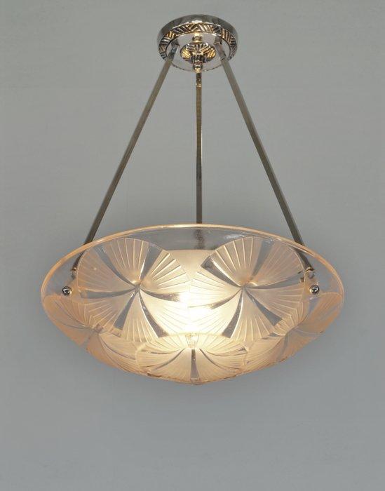 Hubens & Degué - Kroonluchter - Frans art deco hanglamp -, Antiek en Kunst, Curiosa en Brocante