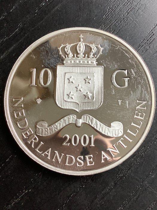 Nederlandse Antillen. 10 Gulden 2001 (Zonder Minimumprijs), Postzegels en Munten, Munten | Nederland