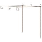 Tuinboog 3x3x2,5 m ijzer antiekbruin (Tuinbogen pergola)