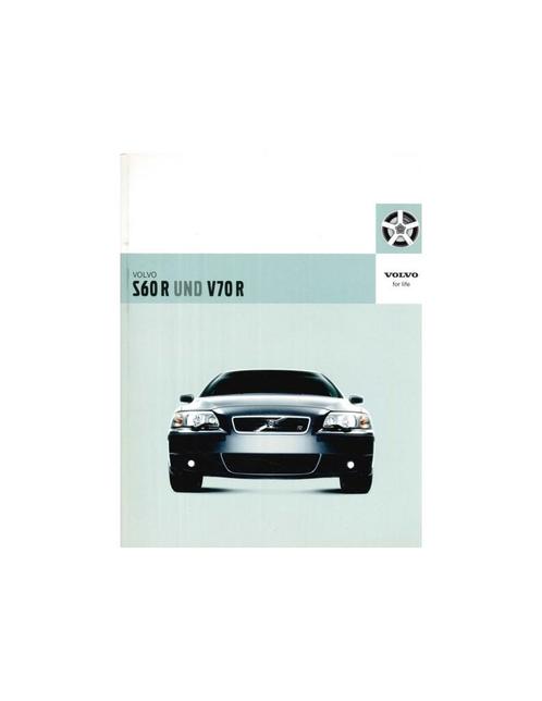 2006 VOLVO S60 R | V70 R BROCHURE DUITS, Boeken, Auto's | Folders en Tijdschriften, Volvo
